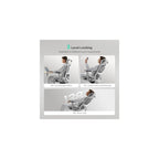 Hbada E2 Ergonomic Office Chair, Big and Tall Mesh Office Chair with 6-Way Dynamic Lumbar Support, 3D Adjustable Armrests, 3D Adjustable Headrest, High Back for Gaming Chair, White(No Footrest)