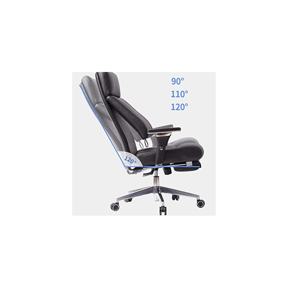 Boss Chair Office Chair Cowhide Reclining Study Dormitory Swivel Chair Computer Chair Home Backrest Swivel Lift Seat