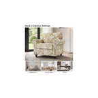 Folral Accent Chairs Set of 2, Comfy Reading Armchair, Sand